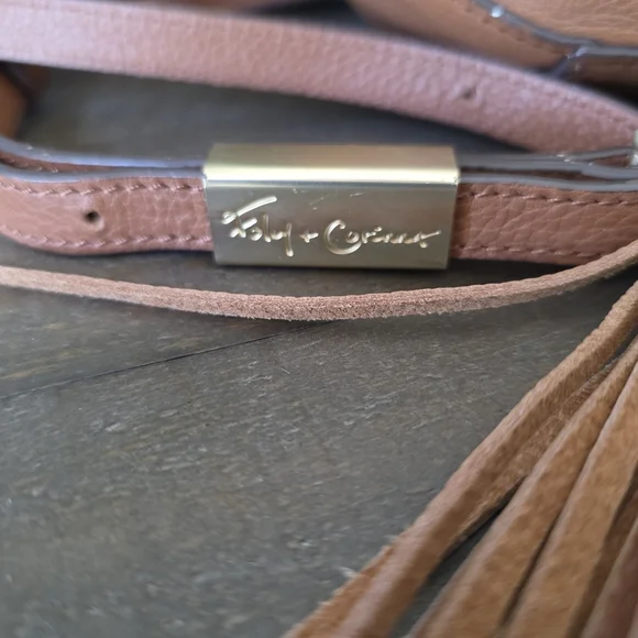 Foley & Corinna Sarabi Saddle Bag In Honey Brown Leather With Tassels - Picture 2 of 10